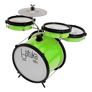 Bateria Infantil Luen Baby Verde Pele Leitosa