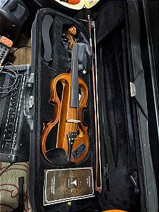 Violino Elétrico Eagle Ev744 4/4 + Estojo + Arco + Breu - Mostruário