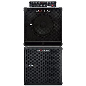 Kit Borne cabeçote pro 800 + caixa 410 + caixa p115 p/ baixo