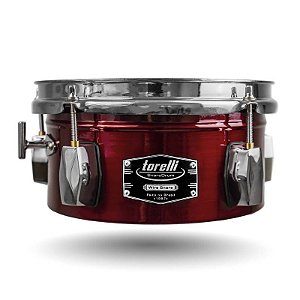 Caixa Timbalito Torelli Vermelho Alumínio Wire Snare Red 8" X4" TCM28VM