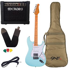 Kit Guitarra Seizi Fun Vintage Budokan Daphne Blue Meteoro 35GS