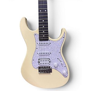 Guitarra Tagima TG520 Branca Vintage Creme OWH Escala escura