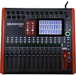 Mesa de som Digital 20 canais Shift-20 Soundvoice