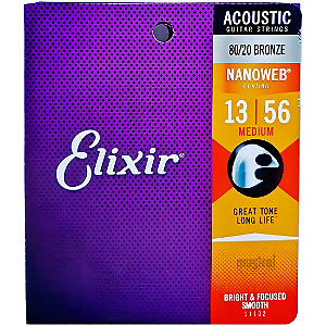 Encordoamento Elixir Violão 13 Medium Bronze