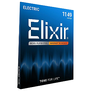 Encordoamento Elixir Guitarra 11 Medium c/ Revest Nanoweb