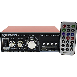 Amplificador Receiver Soundvoice Rc02BT
