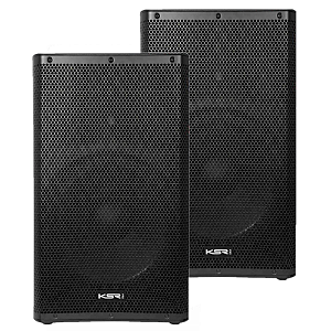 Kit Caixas de som KSR Ativa + Passiva 15’ 1500w Kr1500a + Kr1500p