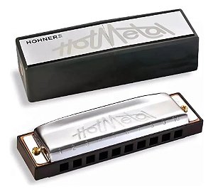 Gaita Harmonica Hohner Hot Metal Diatonica em G (SOL)