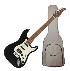 Guitarra Benson Hardy S 902 M BK/WP Black Chrome com Bag