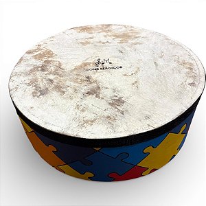 Tambor De Chão Musicalização Infantil 40cm diversas cores