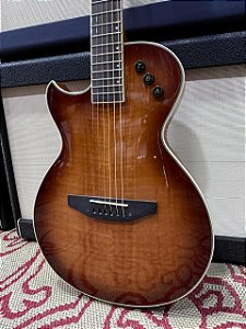 Violão Canhoto Flat Marques VA09 Mahogany Tigrado aço VA-09 MGTEQ LH