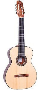 Violão Rozini RX720 Premium 7c Acústico Natural Brilhante Louro Preto Nylon Com Bag
