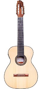 Violão Rozini RX720 Premium 7c Ativo Natural Brilhante Louro Preto Nylon Com Bag - Eq Fishman Clásica Iii