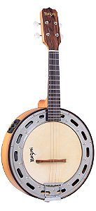 Banjo Rozini RJ14 Estudante Ativo Verniz Fosco Imbuia Caixa Larga - Eq Gc-2