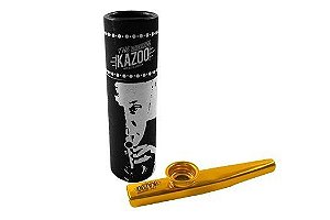 Kazoo Profissional Metálico Cor Dourado