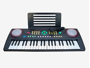 24 teclas de música piano teclado jogar esteira com 4 modos de