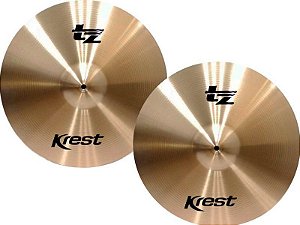 Prato Chimbal Hihat 14 Krest Tz14hh Bronze B8 Profissional