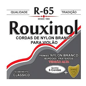 Encordoamento Violão Nylon Rouxinol R65 Tensão Alta