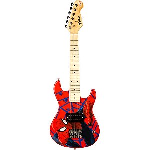 Guitarra Phx Marvel Infantil Criança Spider Man Homem Aranha