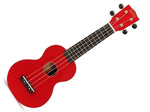 Ukulele Soprano Mahalo Mr1 Vermelho cordas Aquila e capa MR1RD