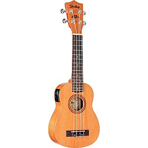 Ukulele Elétrico shelby soprano Su21me Afinador