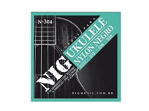 Encordoamento Ukulele Soprano cordas preta Nylon N304 - nig