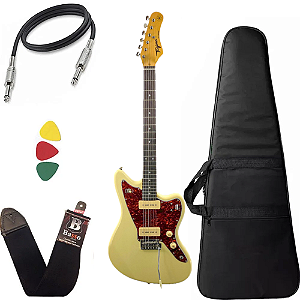 Guitarra  Tagima Tw61 Woodstock Branco Bag Correia