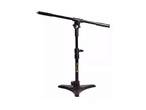 Pedestal Para Microfonar Bumbo Amplificador Cajon Pes De Ferro Torelli Hpm55 + Cachimbo De Brinde