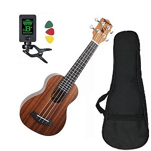 Ukulele Concert Tagima 23k Com Afinador Capa Cordas Aquila