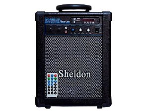 Caixa Multiuso Amplificada Sheldon Max 1000 Bluetooth usb 15w