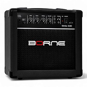 Amplificador Borne G30 Preto com Distorção Cubo p/ Guitarra