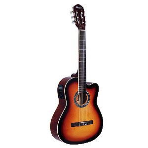 Violão Tagima Memphis Ac60 Sunburst Eletrico Nylon Afinador