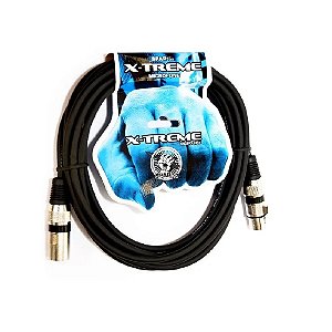 Cabo Microfone Sparflex X-treme 5 Metros xlr xlr balanceado