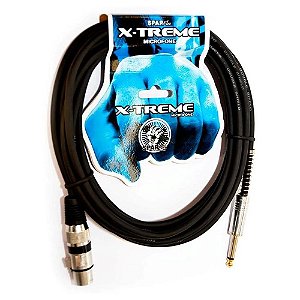 Cabo De Microfone Sparflex X-treme 5 Metros Xlr P10