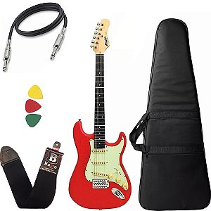 Guitarra Tagima Memphis Mg30 Vermelha Stratocaster  Com Capa