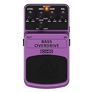 Pedal Para Baixo Behringer Bod400 Overdriver Distorção