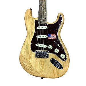 Guitarra Sx Vintage Swamp Natural Ash Americano Stratocaster