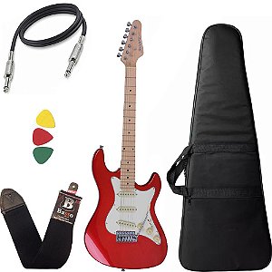 Guitarra Strinberg Sts100 Mwr Vermelha Stratocaster Capa Bag