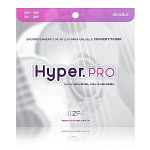Encordoamento Ukuele Nylon Hyper Pro Para Concert E Tenor
