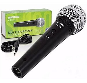 Microfone Shure SV100 vocal com fio original garantia 2 anos