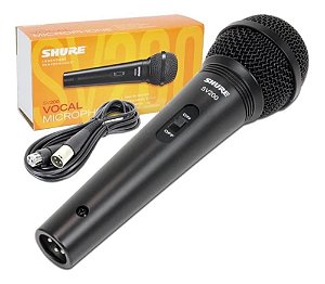 Microfone Shure SV200 vocal com fio original garantia 2 anos