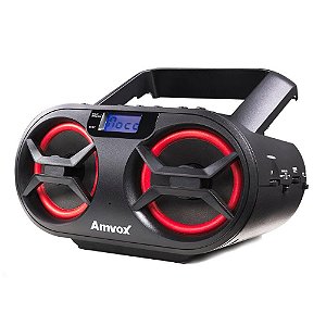 Rádio Portátil Amvox Cd Mp3 Player Usb Bluetooth  AMC595 Preto
