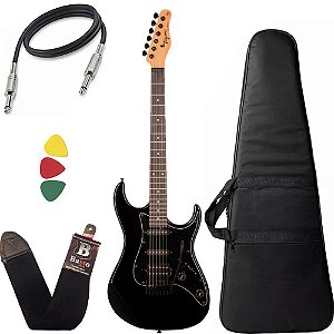 Kit Guitarra Tagima Tg520 Preto BK Capa Bag