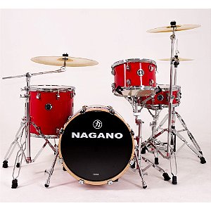 Bateria Nagano World Be bop Dark Wine bumbo 18 cx 14