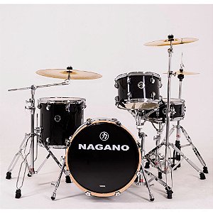 Bateria Nagano World Be bop Ebony Sparkle bumbo 18 cx 14