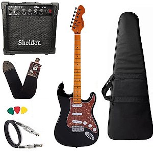 Kit Guitarra Michael GM222N Black tortoise Amplificador
