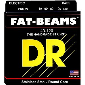 Encordoamento Baixo Dr Strings Fat Beams 5 Cordas 040 Fb5-40