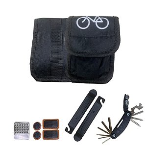 KIT FERRAMENTAS/REPARO PNEU PARA BIKE MONALIZA