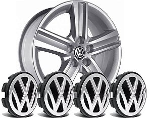 KIT 4PCS SUB CALOTA 51MM VW GOL G5 C/EMBLEMA
