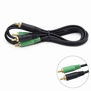 CABO RCA PRETO 1.5M COMUM 5MM